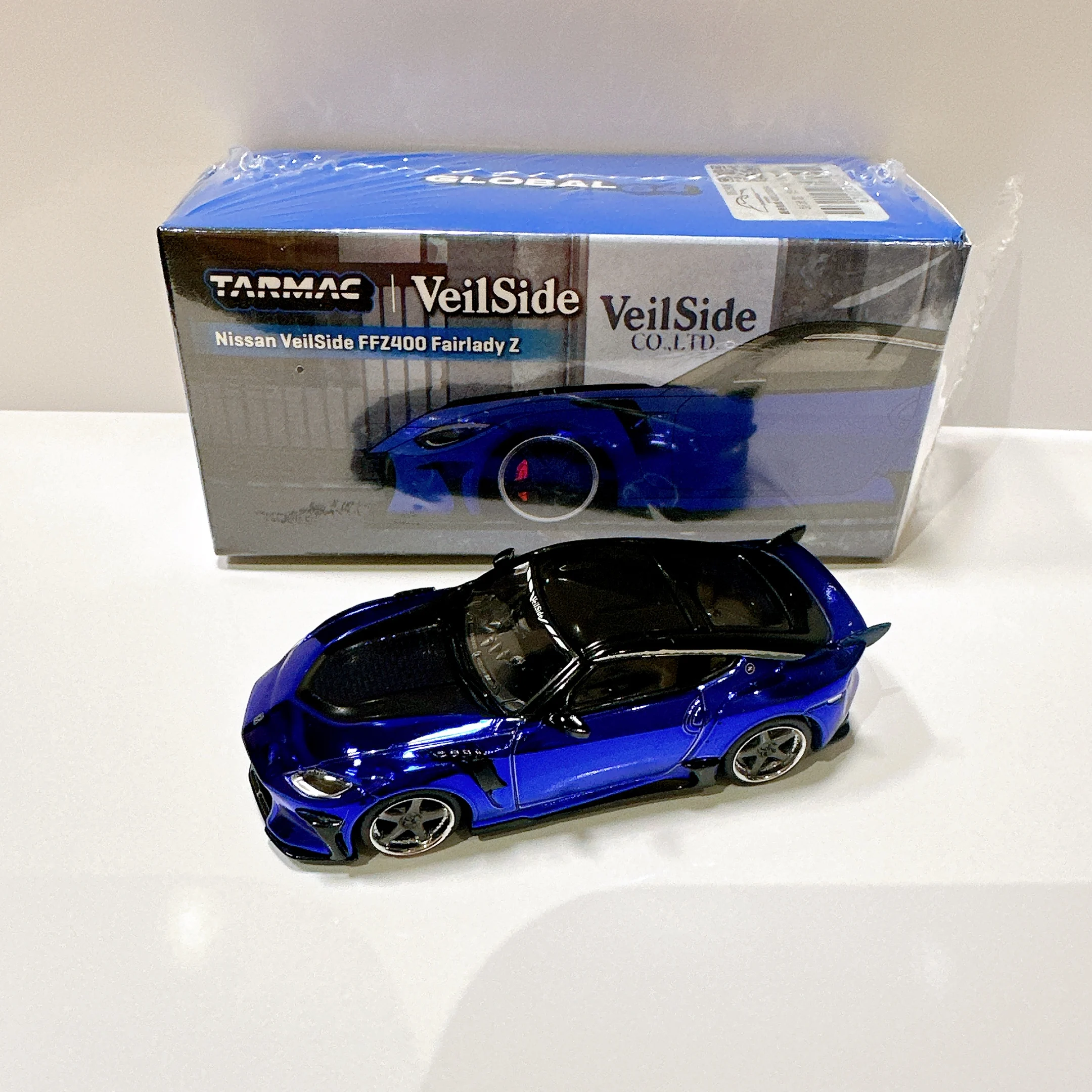 

Tarmac Works *CHASE* 1:64 Nissan VeilSide FFZ400 Fairlady Z Blue, литая под давлением модель автомобиля, коллекция игрушек