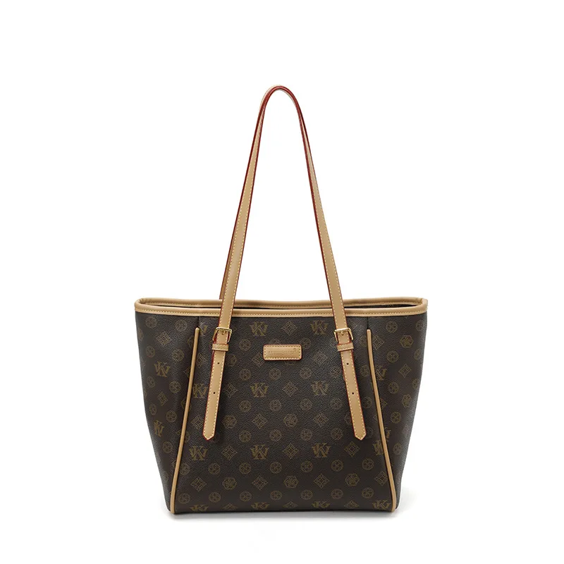 حقيبة كتف ريترو عصرية كتلة ألوان للتنقل بسيطة كاجوال خفيفة فاخرة متعددة الاستخدامات وبسيطة ومحفظة جلدية عالية الجودة