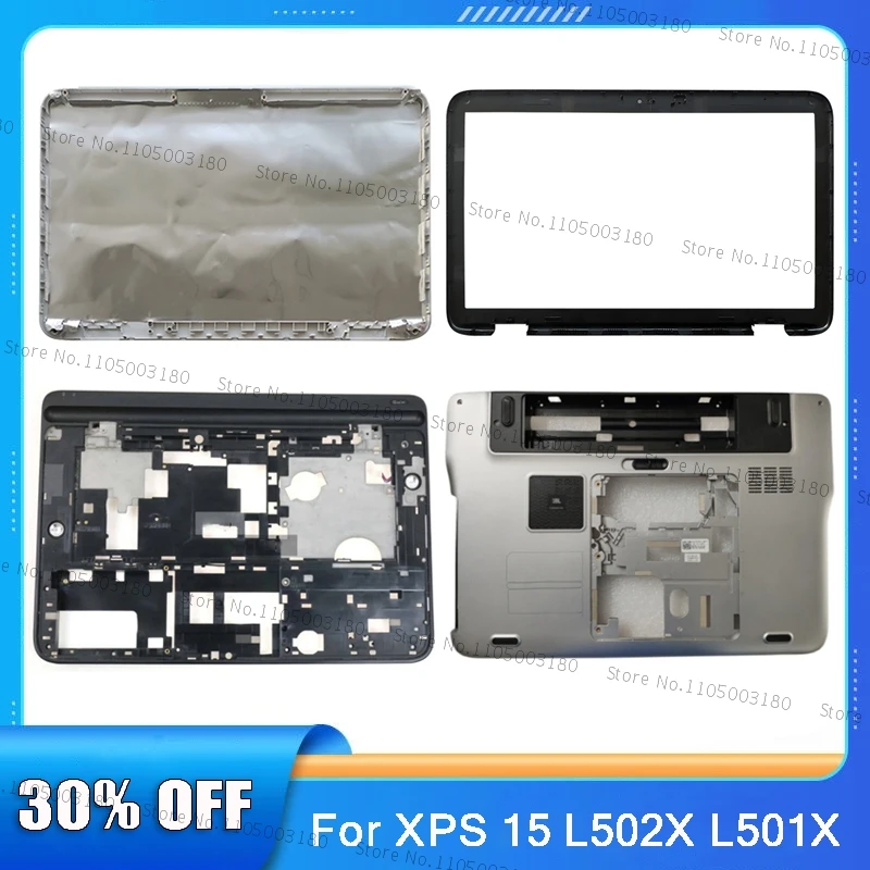 Para dell xps15 xps 15 l502x l501x portátil lcd capa traseira/quadro frontal/descanso de palma/substituição da capa inferior