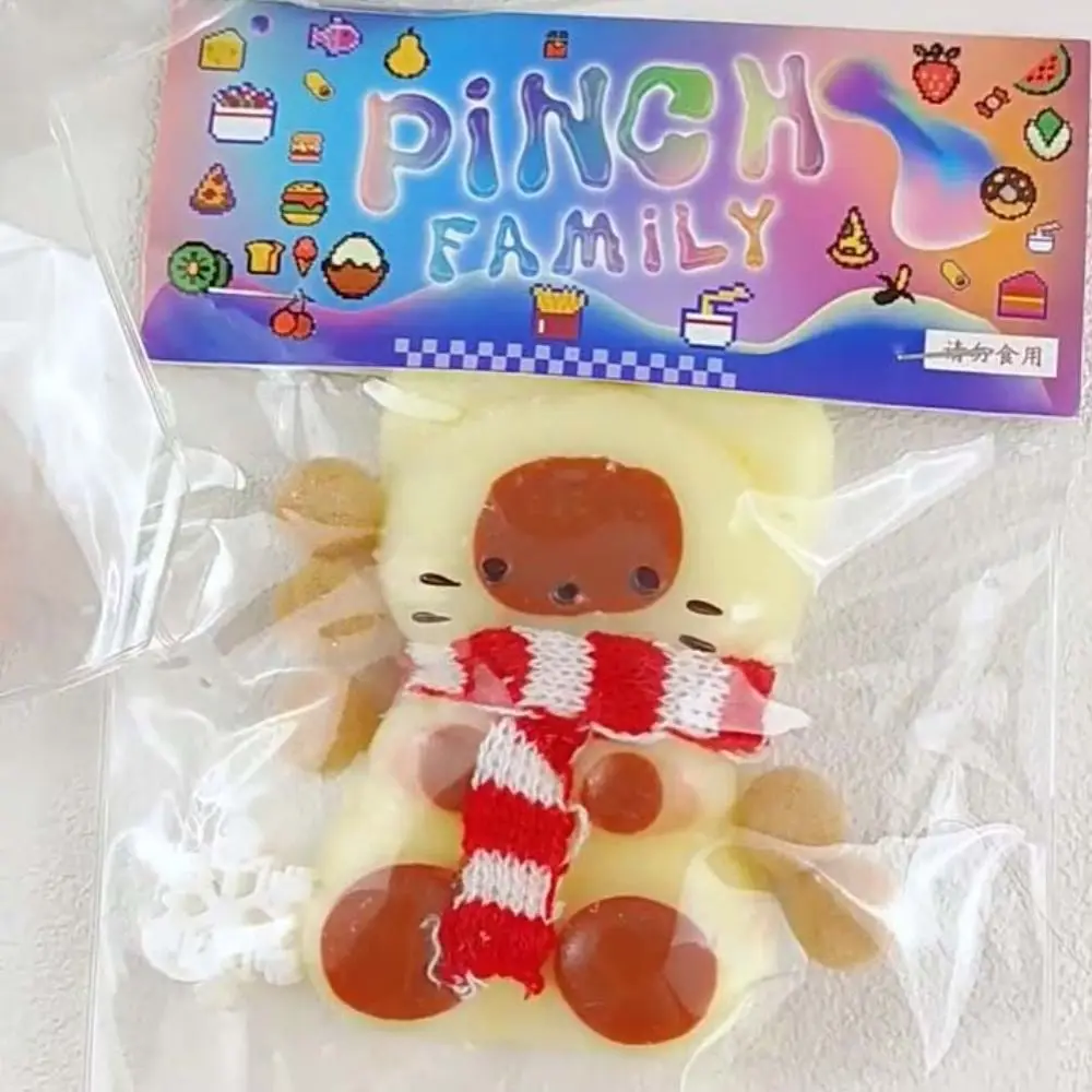 Nouveauté peluche chat presser jouet sensoriel Silicone dessin animé Fidget jouet TPR 3D pincement décompression jouet jouets drôles