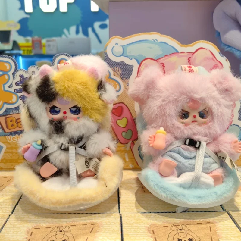 

Виниловая слепая коробка Baby Three серии, кукла с автокреслом, прицепом, подарок-сюрприз для любителей автомобилей, подлинные предварительно продажи, модные игрушки, хобби