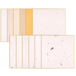 Calligraphy Painting Xuan Paper Cards Half-Ripe Rice Paper Thicken Xuan Paper Cards Flowers Plants Mulberry Yunlong Papier