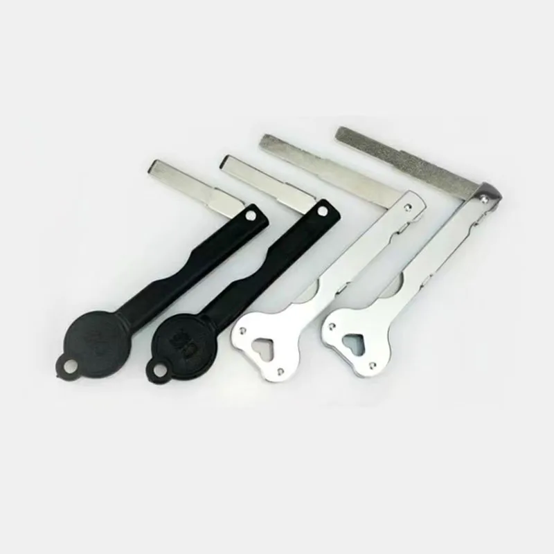 10pcs Fingerprint Lock Cylinder, Folding and Extended, Full Copper Key, Stainless Steel Handle, Scissor Key