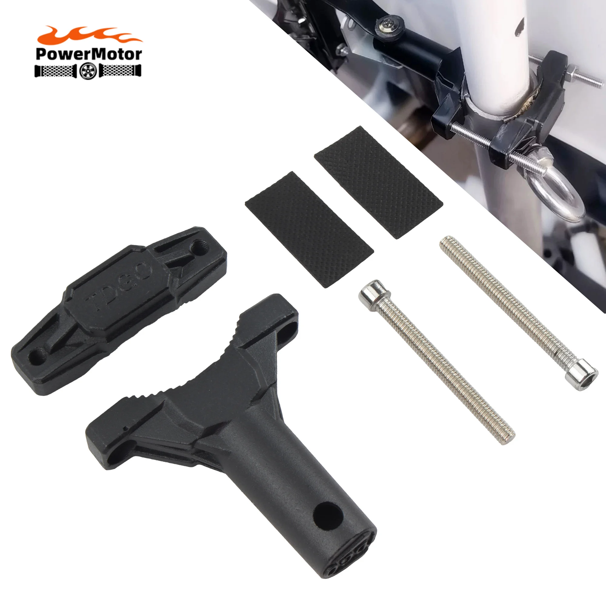 

Universal Motorcycle Headlight Bracket Modified Bumper Headlight Bracket Spotlight Extension Pole Frame Moto Parts Accessories