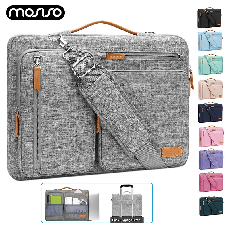 360 Protective Laptop Shoulder Bag 13 14 15 15.6 16 17 inch Sleeve Case for MacBook HP Dell Lenovo Asus Notebook Messenger Bag