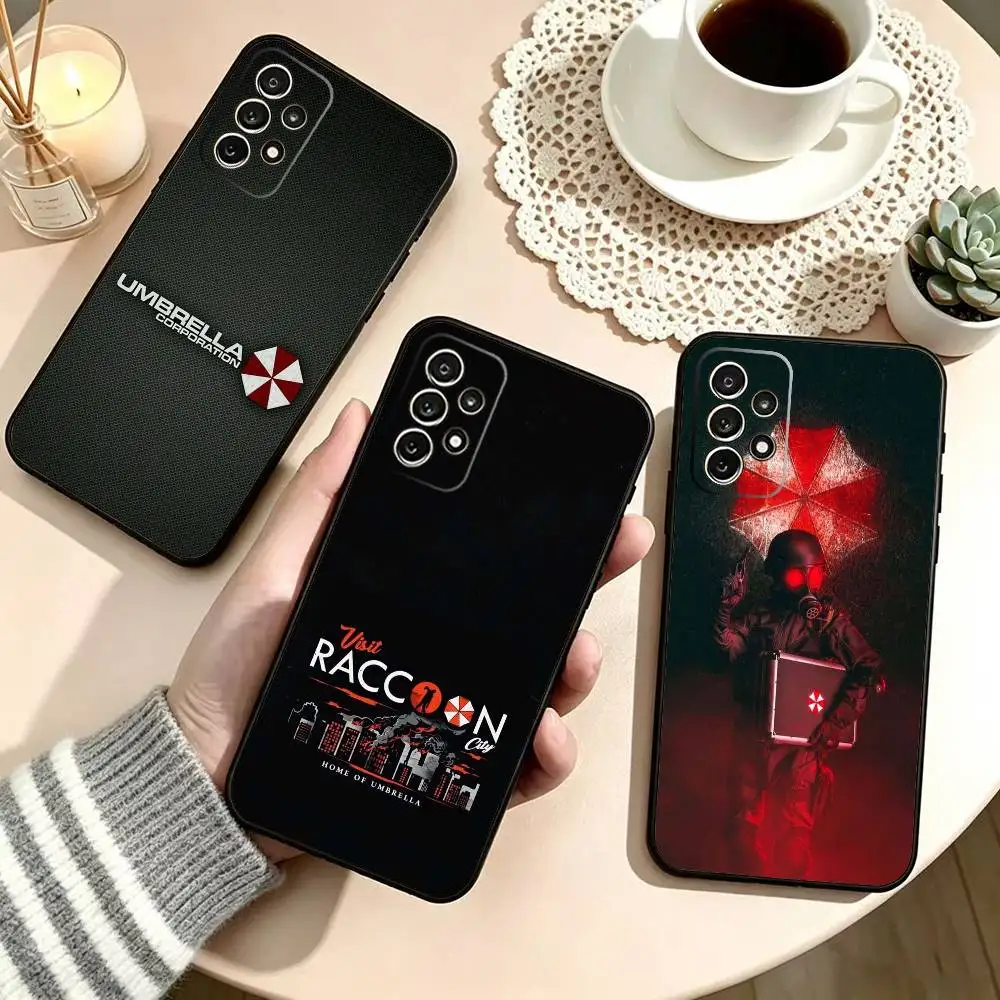 Resident Evil  Phone Case For Samsung S25,S24,S21,S22,S23,S30,Ultra,S20,Plus,Fe,Soft Silicone Black Cover