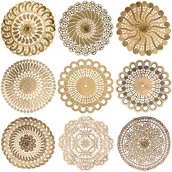 1PCS Embroidery craft placemat European lace insulation board mat anti-scalding coaster table mat