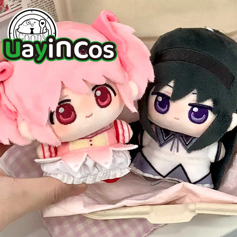 

10cm Kaname Madoka Akemi Homura Anime Cute Figure Game Stuffed 12cm Plushies Doll Clothes Keychain Bag Pendant Toy For Kids Gif