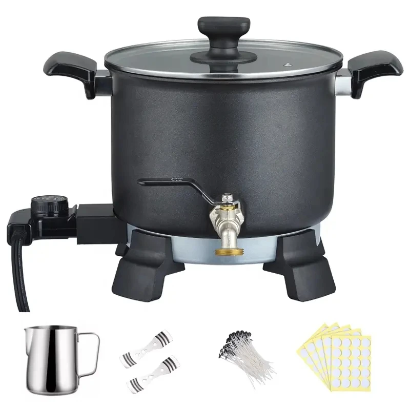 Stainless steel electric wax Maker Candle melter Melting Pot Machine with Temperature Control