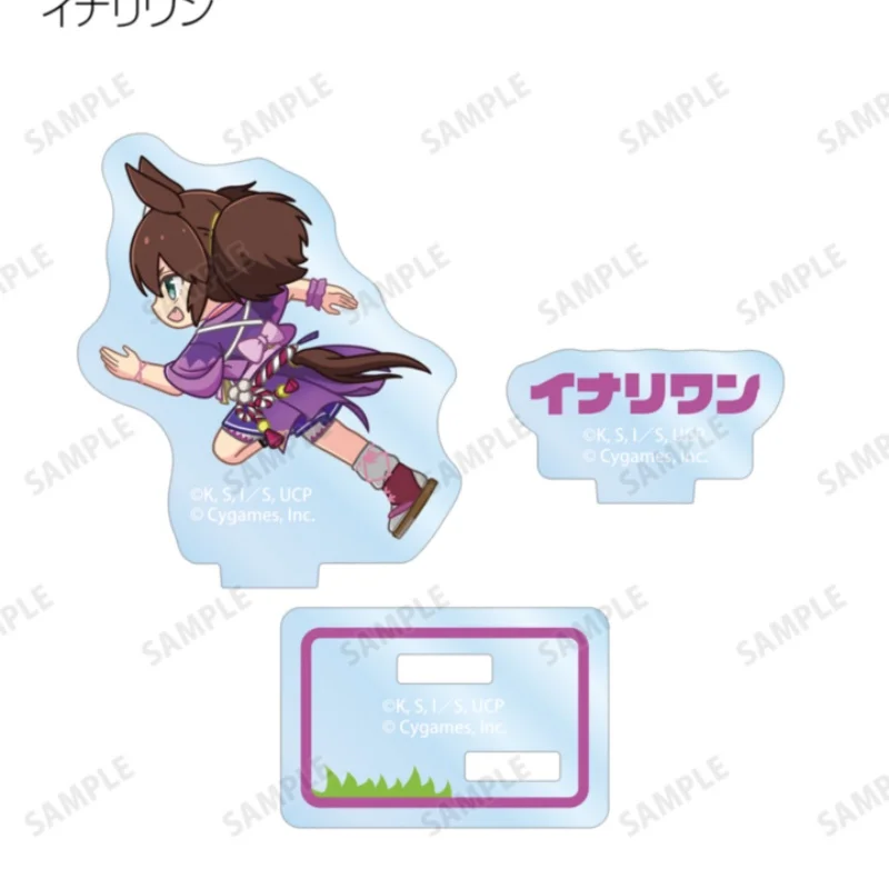 Umamusume: Pretty Derby Cartoon Game Character Acrylic Stand With Base Two‑Side Printed Desktop Collectible Ornament Keychain