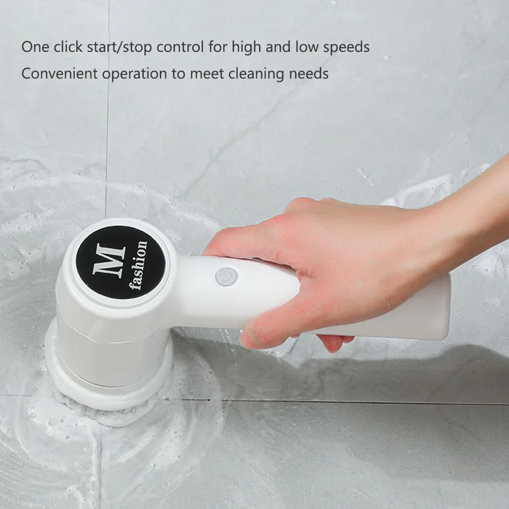 Electric Cleaning Brush USB Rechargeable Cleaner Brush Dishwashing Rotary Scrubber for Home Kitchen Cleaning Products