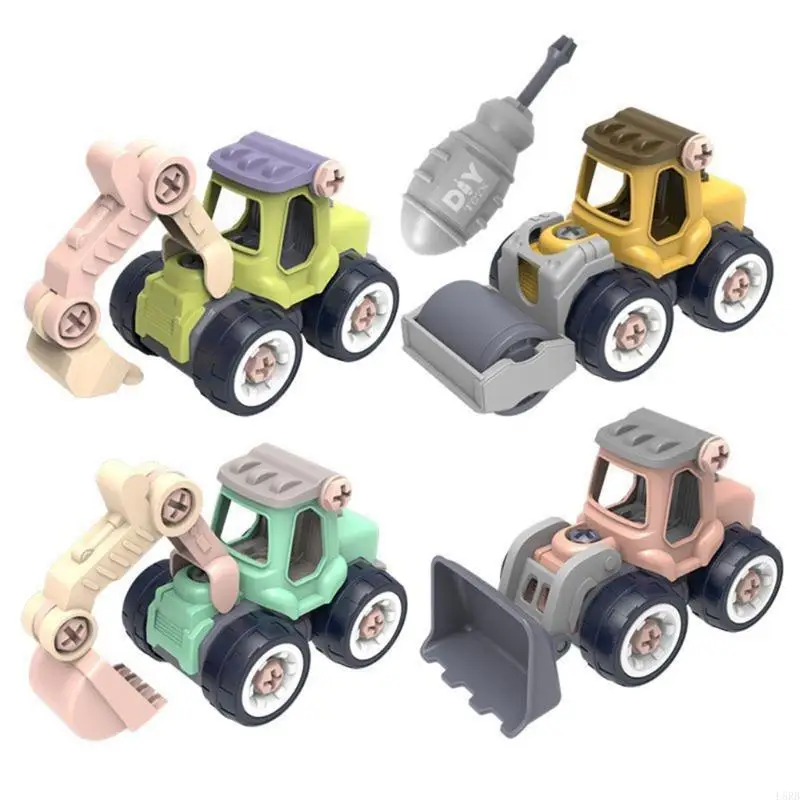 

Набор грузовиков с 5 частями с взаимозаменяемыми частями руками обучения для дошкольников Creative Development L8rb