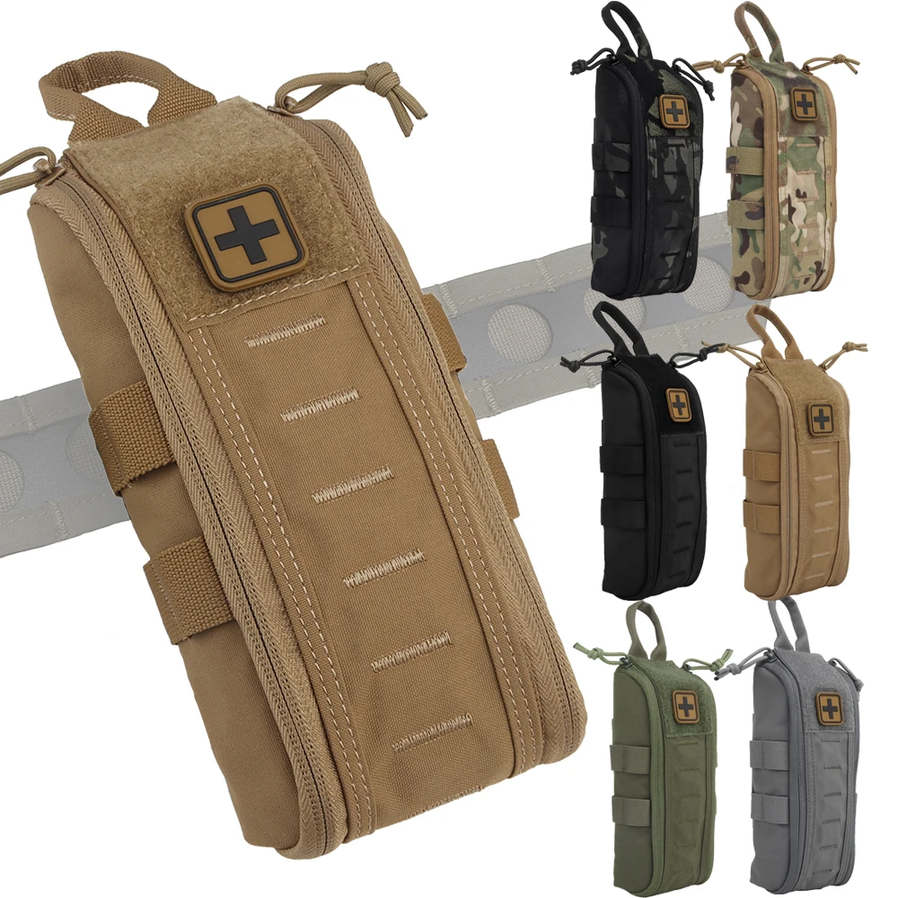 Outdoor First Aid Trauma Pack Medical Kits Quick Detach EMT First Aid Pouch Tactical Nylon Trauma Pouch Bag SOS Bag