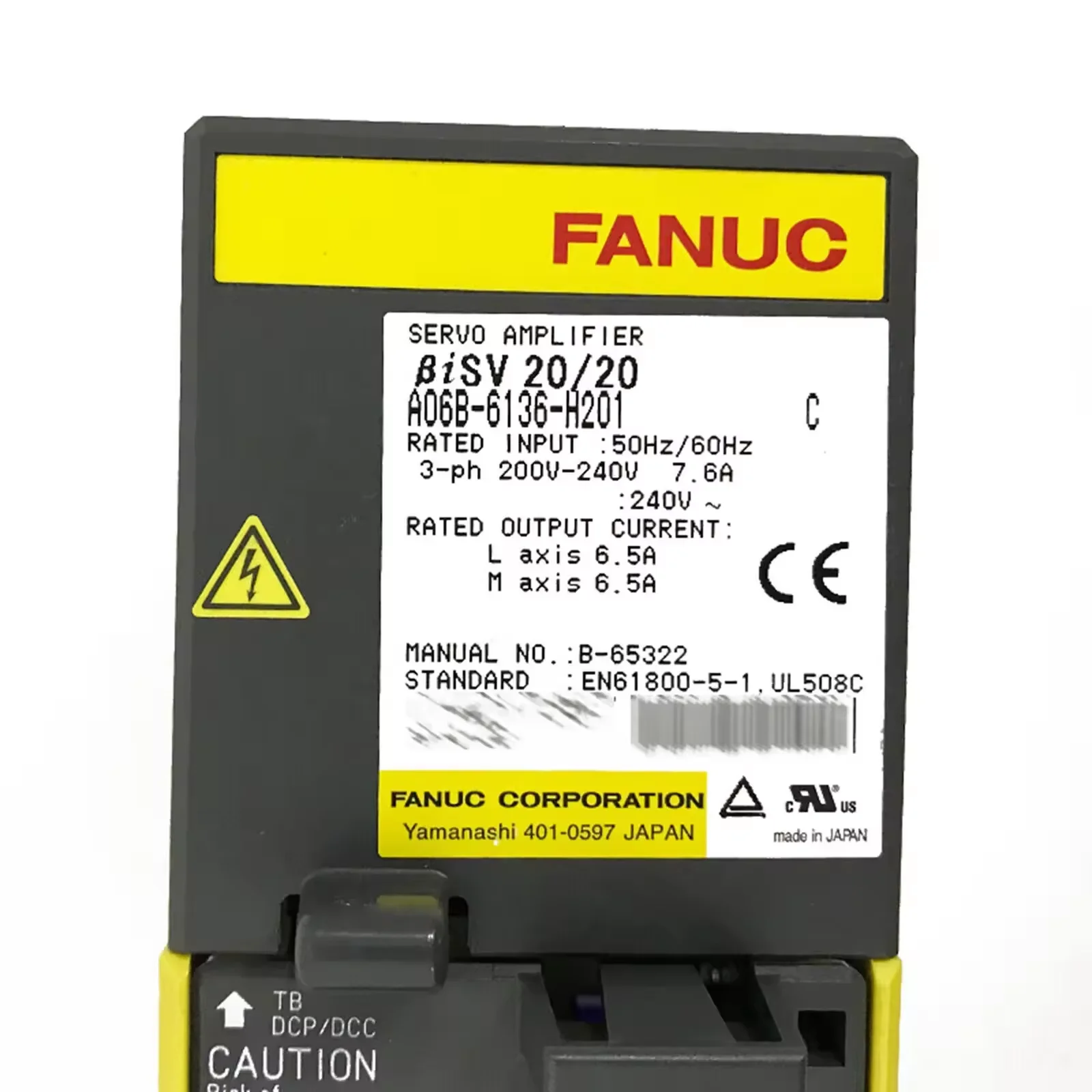 A06B-6136-H201 Fanuc Servo Drive Amplifier Module Test OK A06B 6136 H201