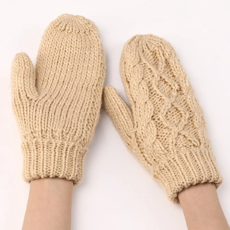Premium Thickened Twist Pattern Single Layer Korean Style Autumn Winter Womens Knitted Wool Cashmere Blended Solid Color Hat