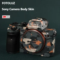 Wrap Skin para Sony A7SIII A7M3 A7R3 A7M2 A7R2 A7SII A7M4 A7IV A7I A7 A7C cámara 3M protector película calcomanía cuerpo envoltura piel funda
