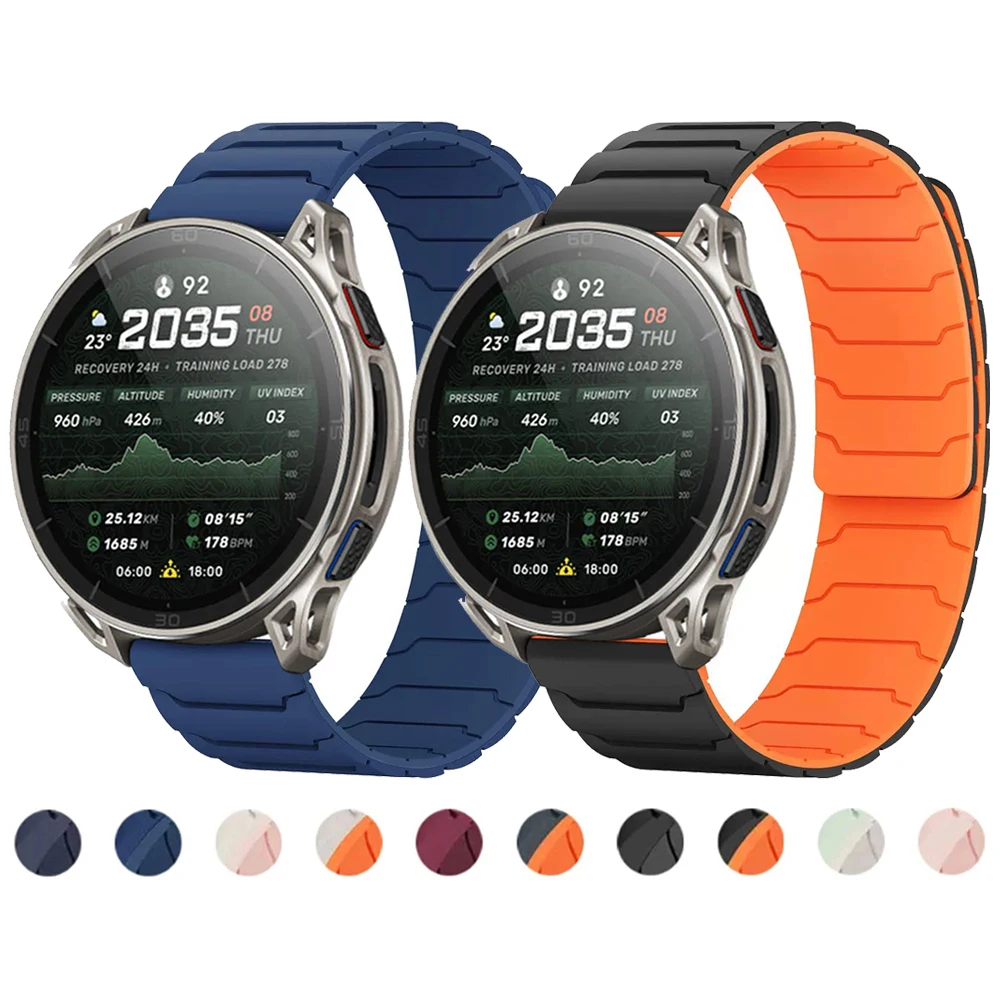 �y�Z�[�����z20mm 22mm �}�O�l�b�g���V���R���X�g���b�v Huami Amazfit Cheetah 2 Ultra/BIP MAX 6 5 3 U Pro Band Amazfit BALANCE 2 Active 2 3 �u���X���b�g�Ή�
