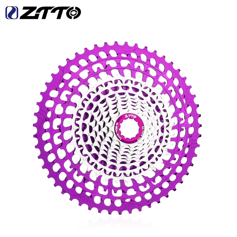 ZTTO Ultralight HG MTB Cassette 12S 11-46T 11-50T 11-51T 273g-299g Purple-Silver 12 Speed SLR3 K7 CNC Sprocket