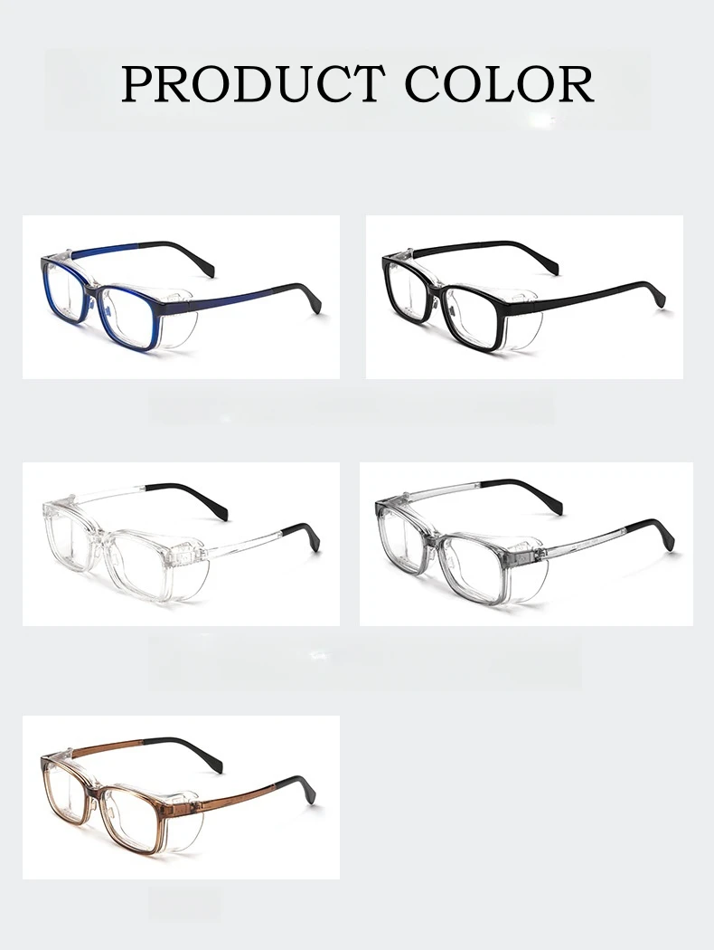 Yimaruili ultraleichte tr90 Anti-Schlag-Anti-Staub-Schutzbrille quadratische optische Brille Brillen fassungen Männer x91021l – Detail 8