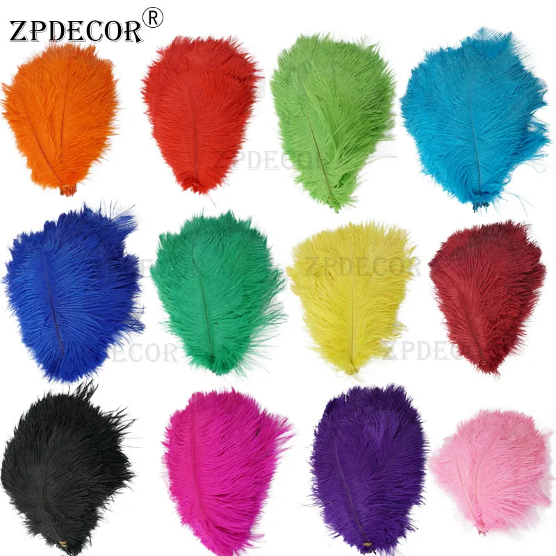 ZPDECOR Direct Sale Standard Ostrich Feathers 20-25CM/8-10Inch for Jewelry Craft Making