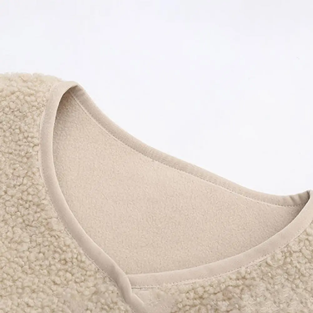 Plush Women Vest Women’s Fuzzy Sherpa Fleece Vest with Pockets Warm Jacket for Fall Winter Cozy Full Zip Waistcoat Outerwear