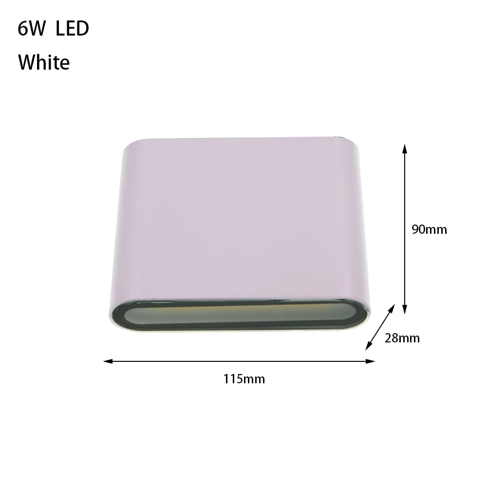 6W 12W 24W Led Outdoor Waterdichte Wandlamp Slaapkamer Woonkamer Balkon Wandlamp Aluminium Buitenmuur lamp Blaker Armaturen - afbeelding 1