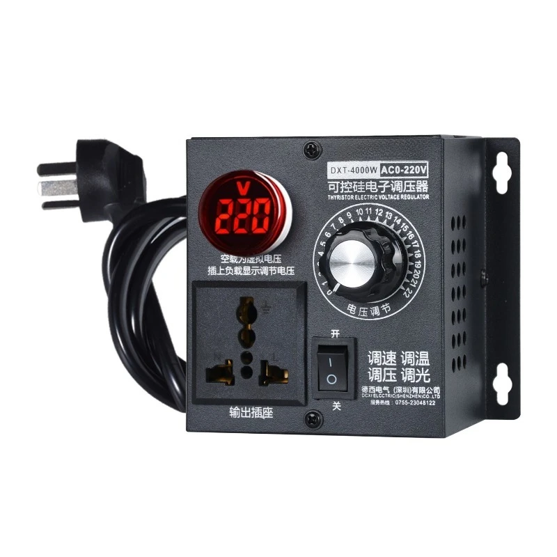For electronic governor 4000W single phase AC adjustable motor controller fan fan stepless temperature regulator