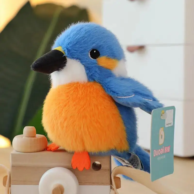 Bonito gordinho papagaio série pelúcia boneca chaveiro pingente dos desenhos animados animal pinguim pássaro mochila de pelúcia pingente presentes aniversário