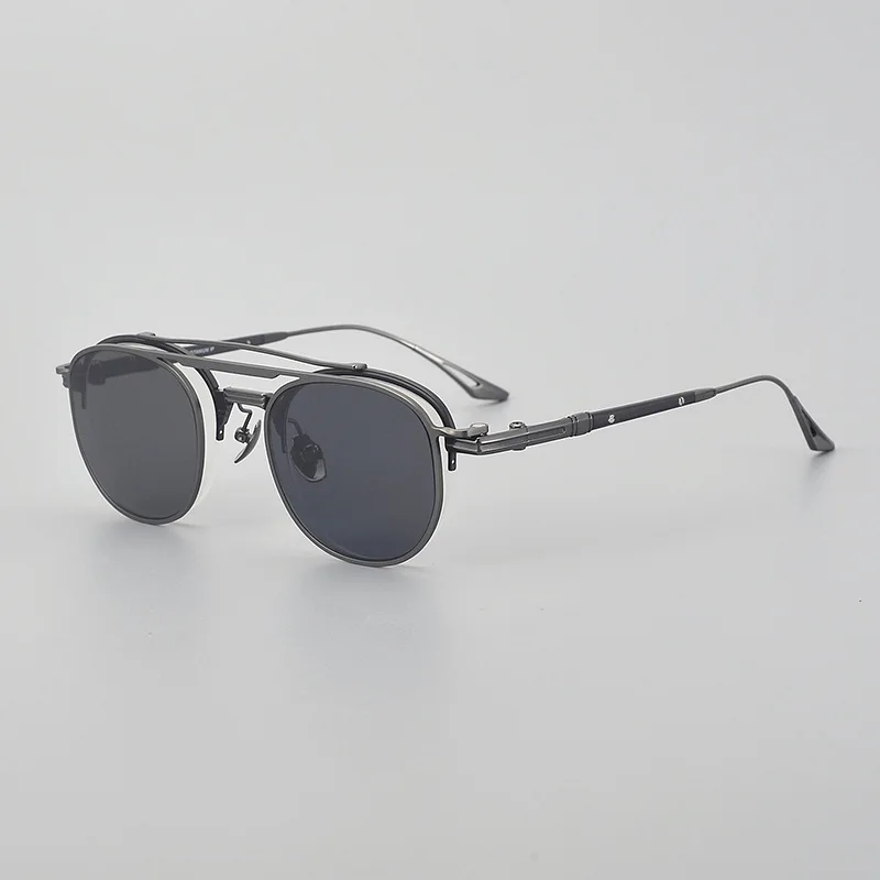 Detachable Magnetic Set Holder Pure Titanium Sunglasses DEX-012 Niche Vacation Men's and Qomen's Sunglasses Outdoor Driving Shad