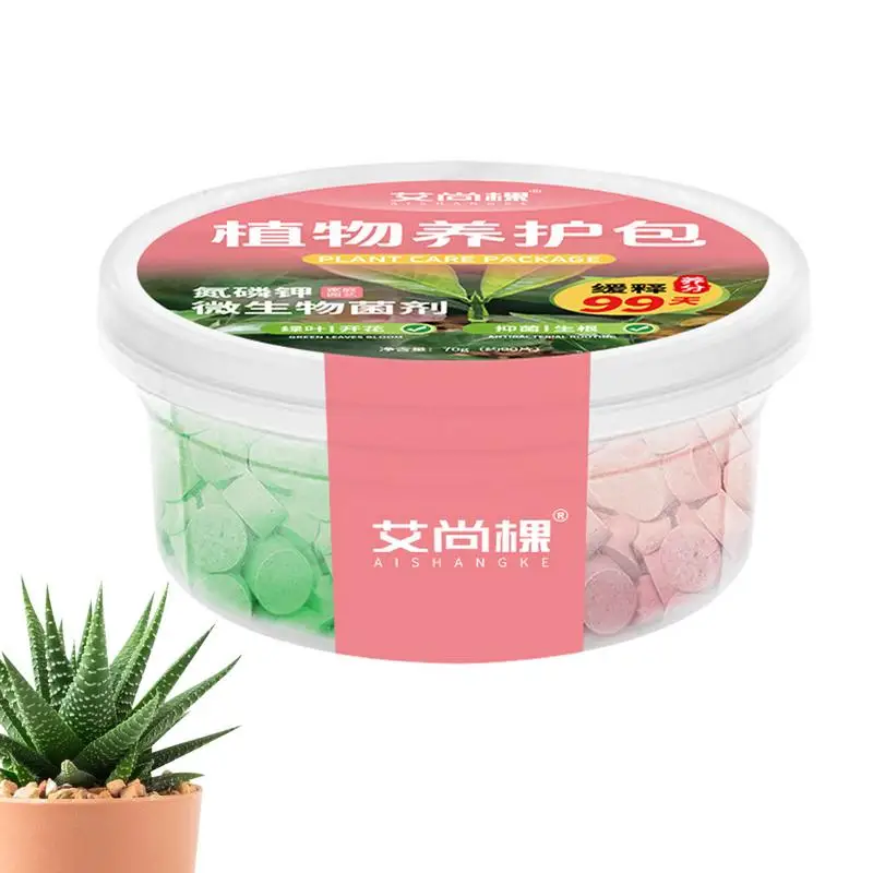 

House Plants Fertilizer 70g Easily Absorbed Potted Plant Fertilizer Tablets Long-Lasting Fertilizer Rich In Nutrients For