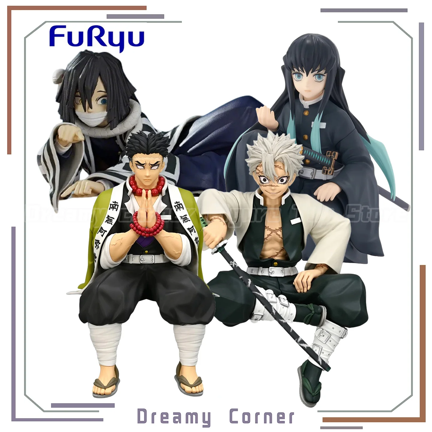 

【In Stock】FuRyu Demon Slayer: Kimetsu No Yaiba Tokitou Muichirou Himejima Gyoumei Shinazugawa Sanemi Iguro Obanai Figure