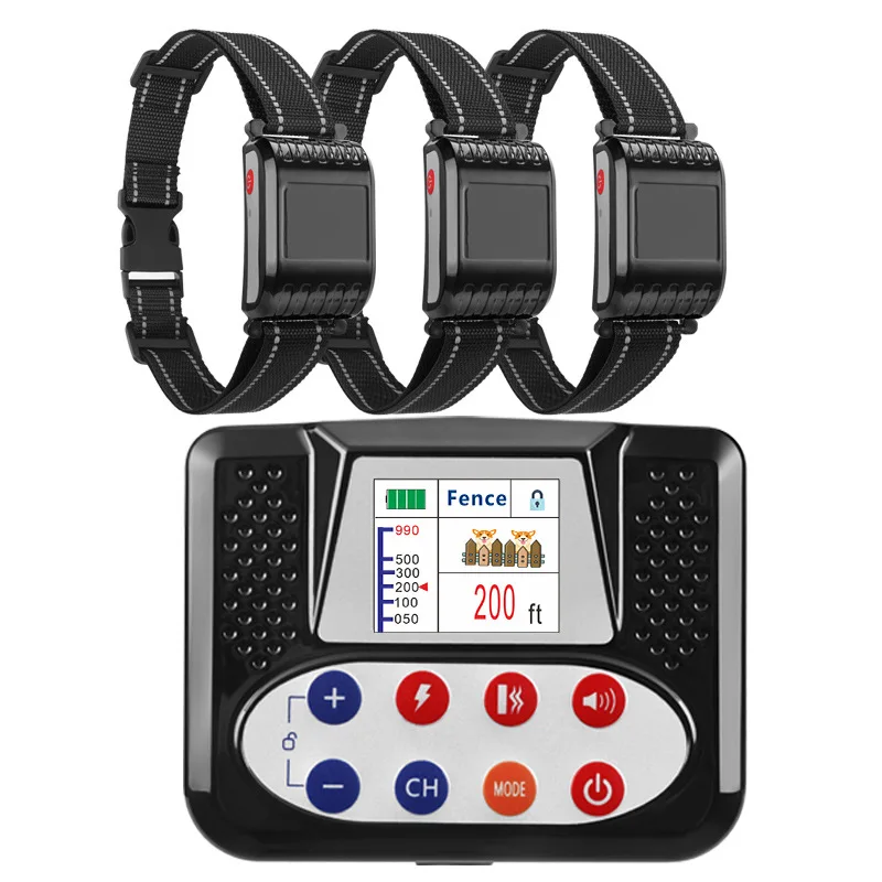 

GPS Dog Fence System-Rechargeable Smart Collar with Color Screen, AI Shock-Free Training Boundary & Weatherproof Base Station