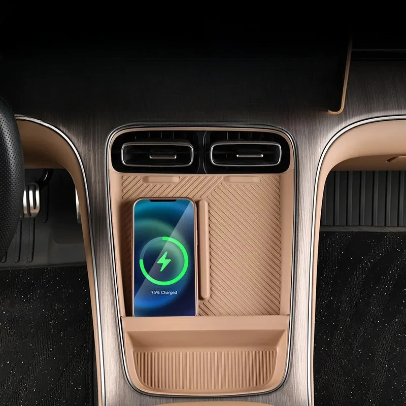 Car Wireless Charging Anti-slip Silicone Pad For GAC Aion I60 2026 All-inclusive Phone Charger Protection Mat