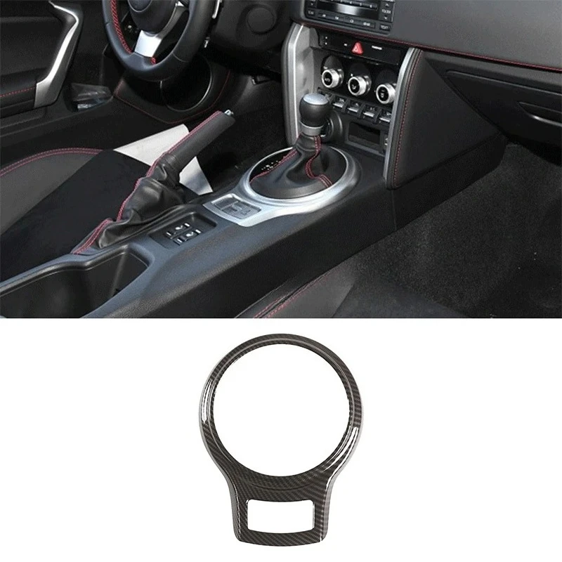 

For Toyota 86/Subaru BRZ/Scion FR-S 2012-2020 Carbon Fiber Pattern Gear Surround Trim Eco-Friendly Interior Upgrade Accessory