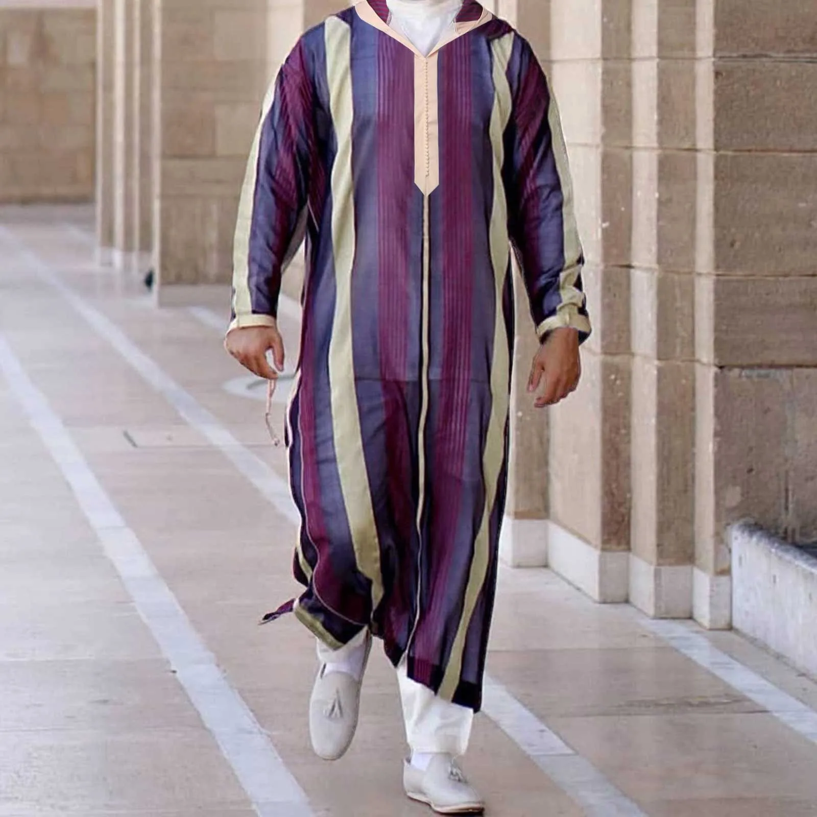 

Muslim Men Clothing Kaftan Robes Pakistan Traditional Ethnic Loose Middle East Thobe Kurta Arab Abaya Turkish Dress Dubai Islam