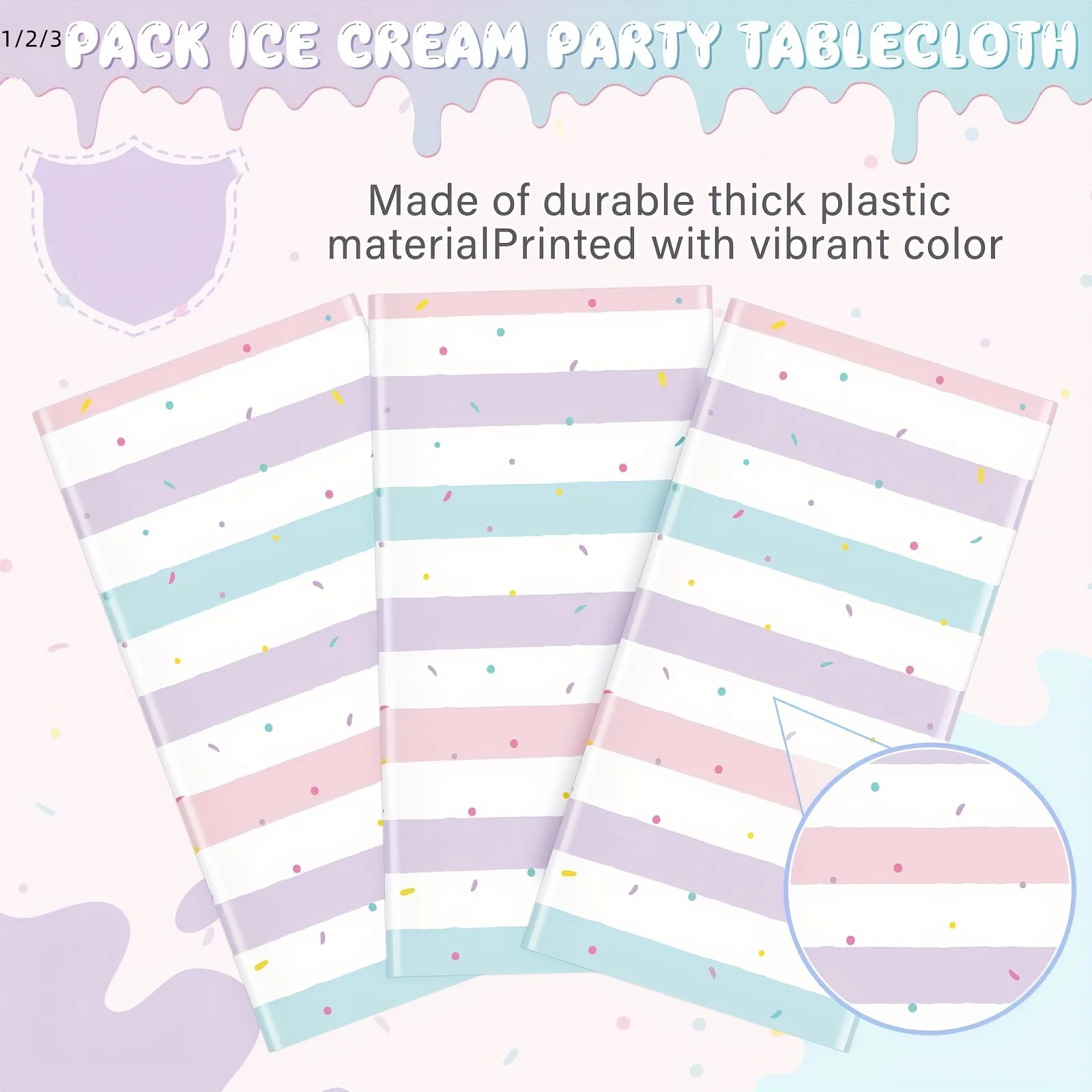 1/2/3pcs Colour Happy Birthday Party Tablecloth Plastic Holiday Essential Items Set for Beauties Girl Princess Pink Set ﻿