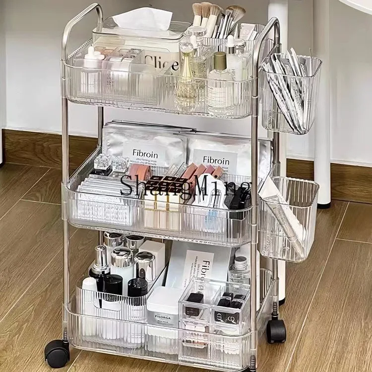 FG good-looking  crevice multi-layer storage snack rack bathroom supplies storage rack acrylic transparent trolley