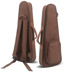 Ukulele Bag Case Backpack 21 23 26 Inch Size Soprano Concert Tenor Brown Mini Guitar Ukelele Uke Accessories Parts Gig