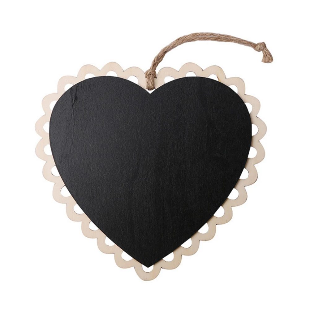 

1pcs Heart Shaped Mini 16x15cm Hanging Chalkboard Material Home Decor Wedding Sign Christmas Kids Crafts Mini