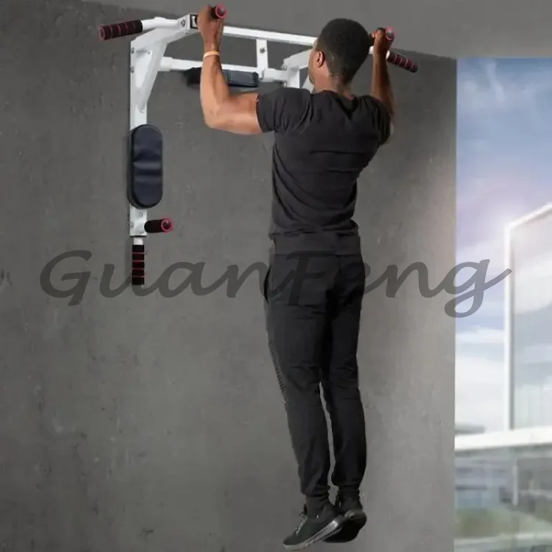 Home Gym Adjustable Pull‑Up Bar, Free‑Standing & Wall Mount Design, Indoor Bodybuilding Exercise Bar for Muscle Strength Workout