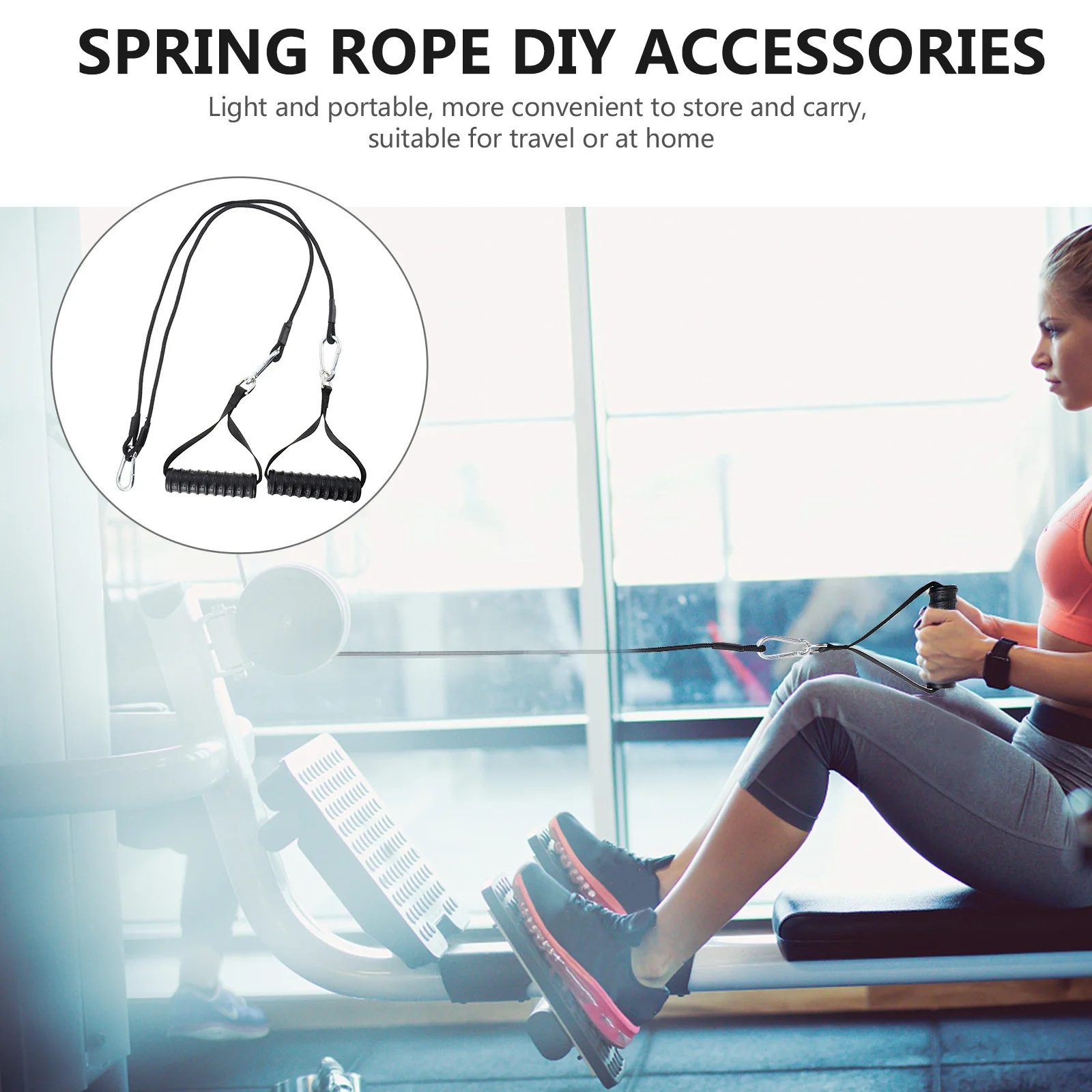 

1 Set Pull Rope Exercise Fitness Training Belt Yoga Resistance Band For Full Body Workout Home Gym Biceps Rope Tricep Pulldown