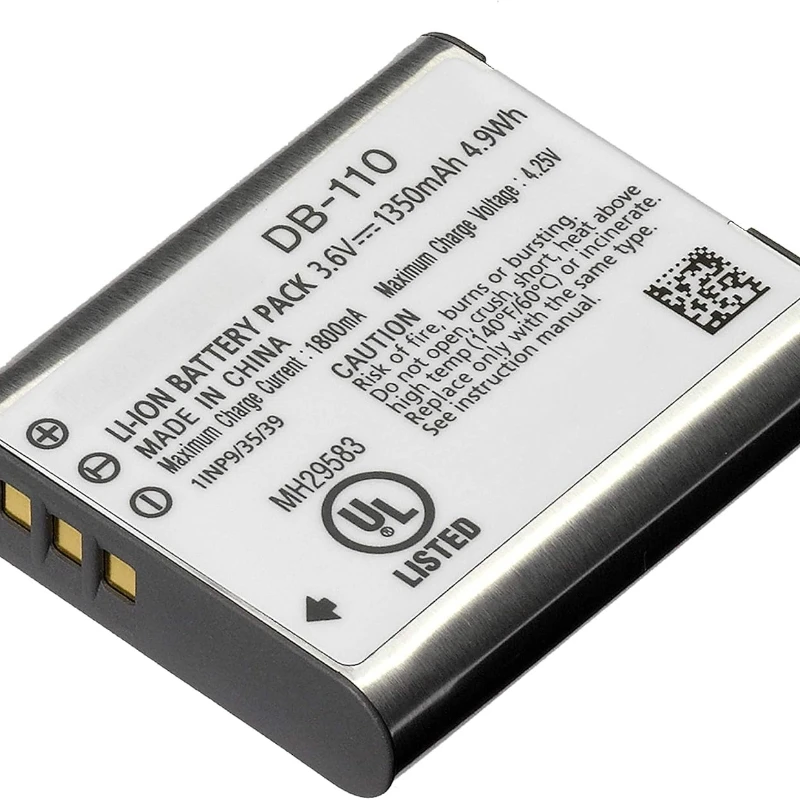For Ricoh DB-110 Rechargeable Li-Ion Battery GR Series WG6 G900 Theta X
