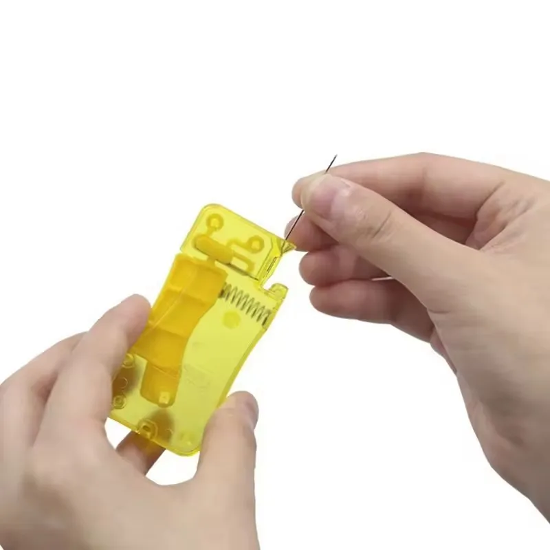 Automatischer Nadel-Einfädler, einfaches Nadel-Einfädlergerät, DIY-Nähwerkzeug, Nähset für Erwachsene, Senioren, Kinder und Hausfrauen – Detail 6