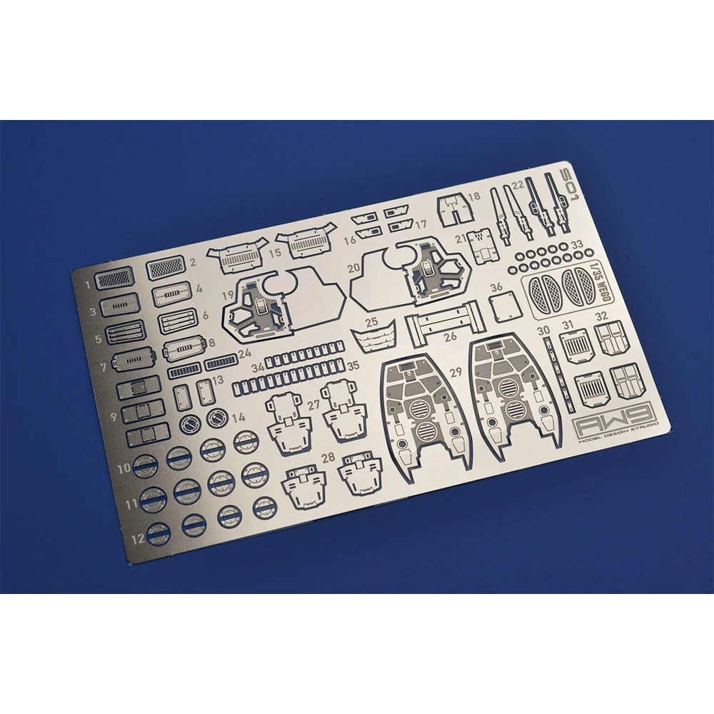 Madworks Metalen Etsonderdelen Voor 1/144 Hg Gm Detail-Up Set Upgradetools Voor Volwassenen Modelliefhebbers Hobbycollectiegeschenken