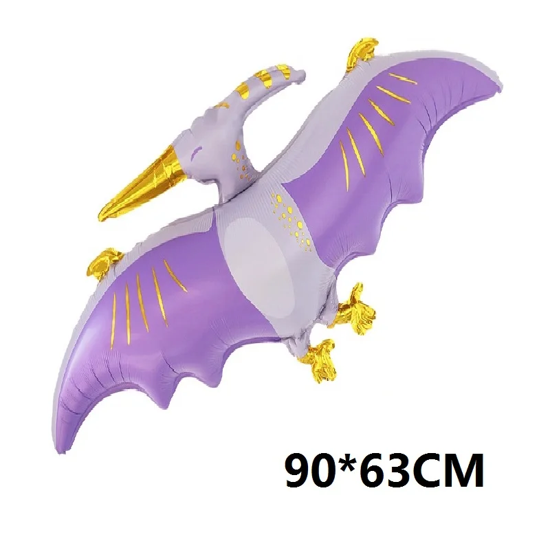 Pterodactyl  Aluminium Film Balloon, Dinosaur Theme Children's Birthday Party Balloon,Purple Pterodactyl Balloon