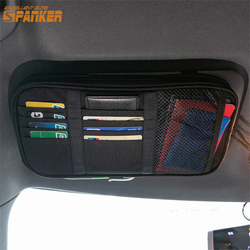Tactical Vehicle Sun Visors Holder  Multifunctional  Sun Visors  Pouch Storage Bag EDC Tool Bags Molle Accessory Pouch