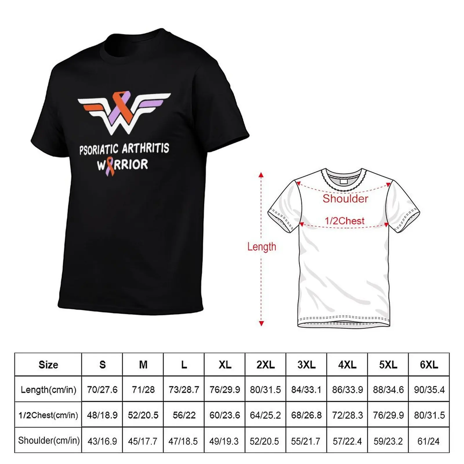 Psoriatic Arthritis Warrior T-Shirt valentines boutique clothes Luxury man mens graphic t-shirts pack