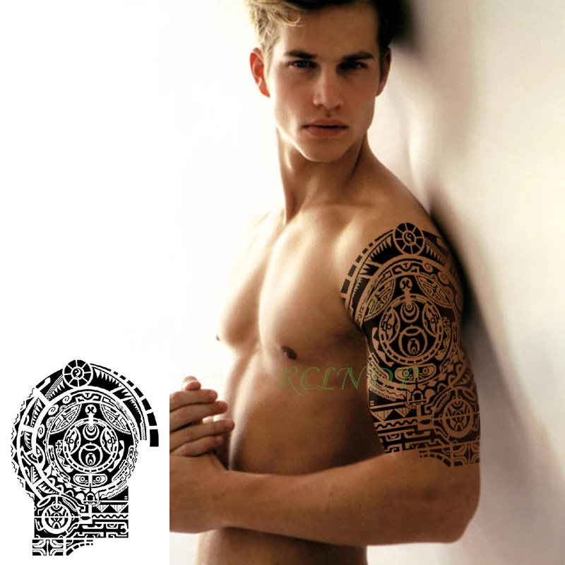 Waterproof Temporary Tattoo Sticker Tribal totem fake tatto flash tatoo tatouage temporaire Stickers for men girl women