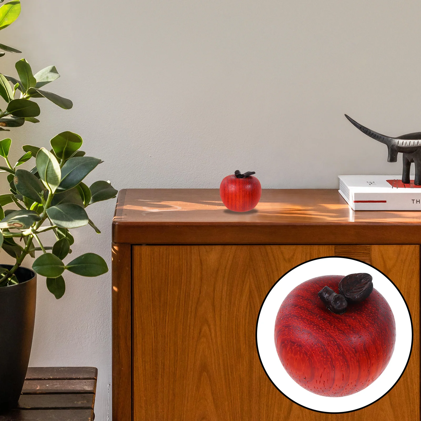 

Wooden Decor Red Sandalwood Carved Mini Photo Props Party Home Decoration Art Ornament