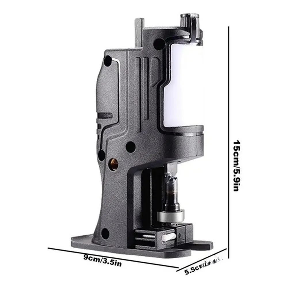 Handheld Electric Drill To Chainsaw Conversion Adapter Portable Black Plastic Reciprocating Saw Attachment For DIY Projects